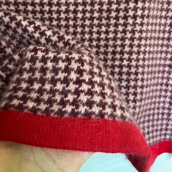 Vintage Houndstooth Wool blend Cardigan, Isadora Story, US Medium (4/6) - Picture 6 of 6